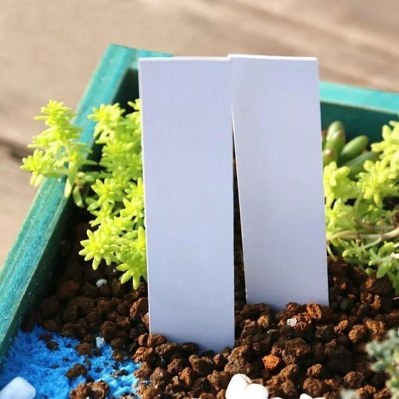 100Pcs Garden Plant Labels Plant Accessories Flower Pots Plastic Plant Tags Nursery Markers Seedling Labels Tray Mark Diy Tools