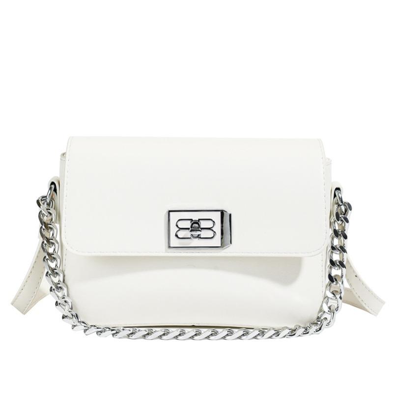 Spring new chain small square bag, high-end sense niche underarm bag, simple single shoulder crossbody women's bag