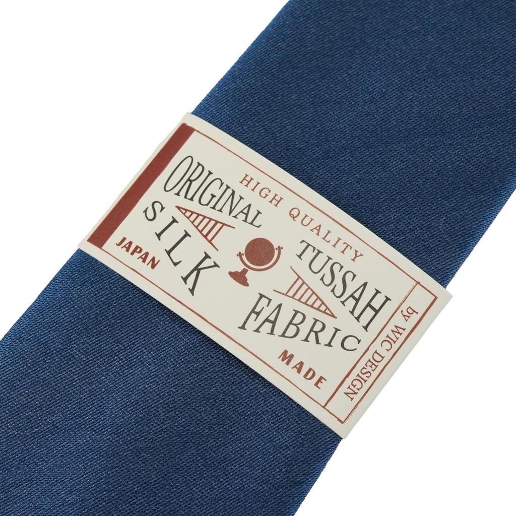 [WIC DESIGN Einfarbige Krawatte aus Tussah-Seide]