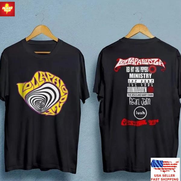 

New Apparel Lollapalooza 1992 Concert Tour Tee White Vintage Rock Festival Tee M