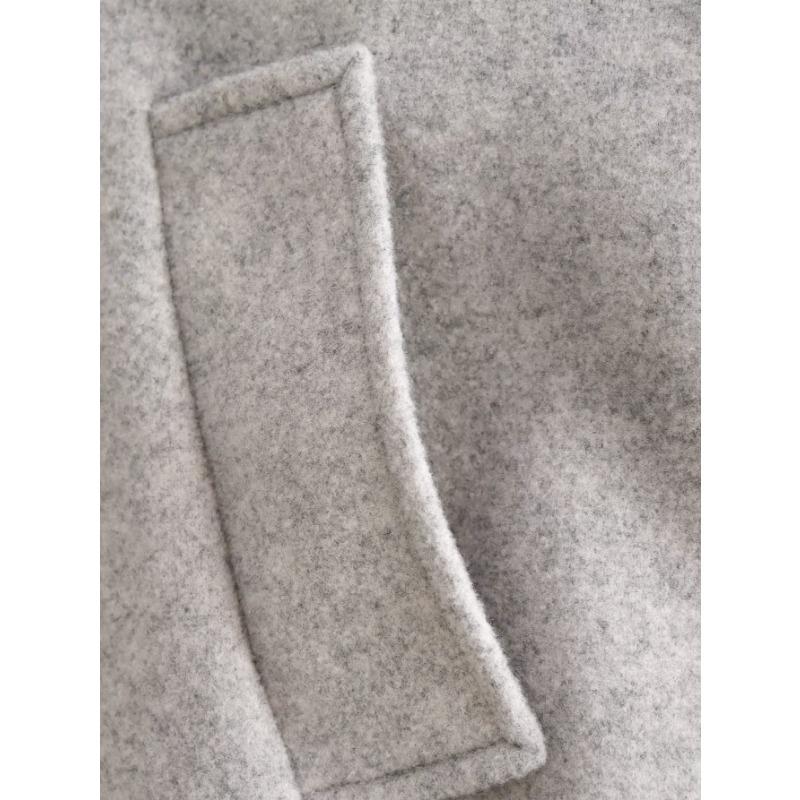 DAFIFY Moda feminina casual cor sólida estampa outono inverno manga comprida gola redonda jaquetas e casacos