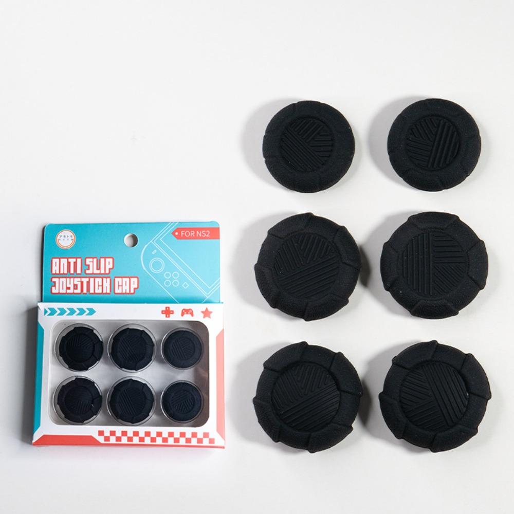 6pcs Anti-slip Controller Analog Grip Cover Silicone for Joy Con Case for Nintendo Switch 2