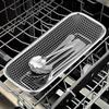 2pcs Kitchen Storage Rack - Compact Dishware and Utensil Stand with Drainage Basket