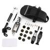 Bicycle Repair Tool Set With Tire Patch Kit And Pressure Gauge For Home Maintenance