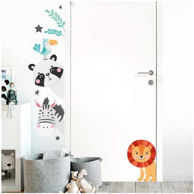[Q8301] - Çok renkli 'Hayvanlar' çıkartma levhası - 50x70 cm