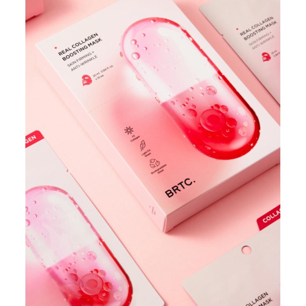 Brtc Real Collagen Boosting Mask 10 Sheets 1box NONE
