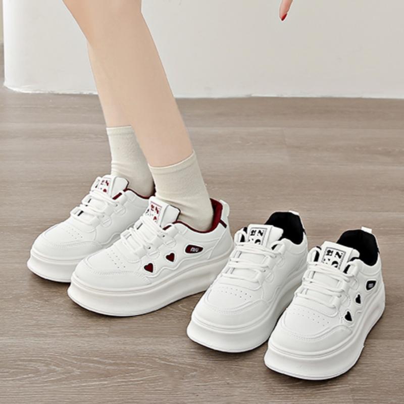 Spring/autumn Thick Sole Comfortable Women's Walking Shoes Fashionable New Round Toe Breathable Sexy Sports Casual Shoes