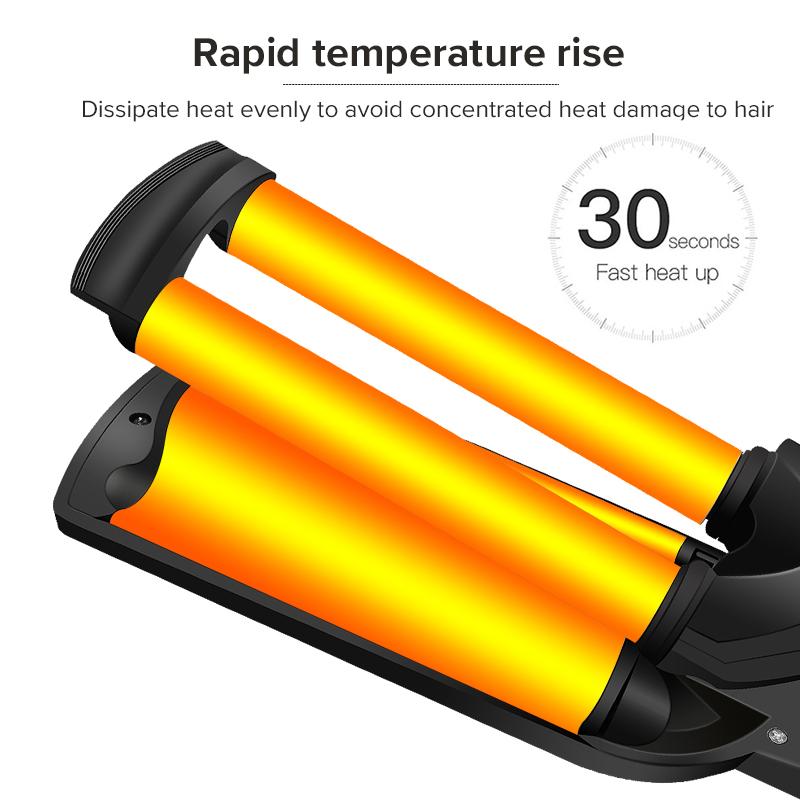 Hair Curler Negative Ions Hair Curling Iron Professioanl Styling Tool Three-Gear Temperature Adjustment 220V KTY