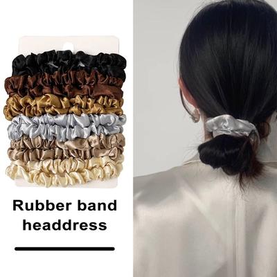12 stuks/set Vlek Haar Cirkel Stijlvol Elastisch Trendy Creatief Glad Delicate Hoofddeksel Haaraccessoires