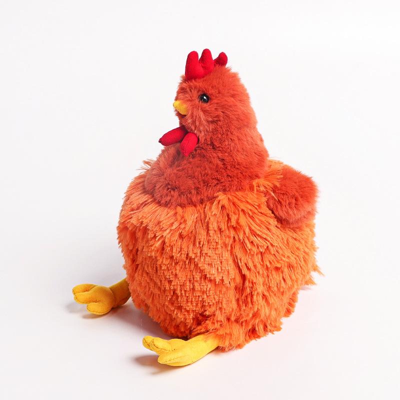 2024 New Cecile Same Style Simulation Chicken Plush Toy Kids Toys Gift Hairy