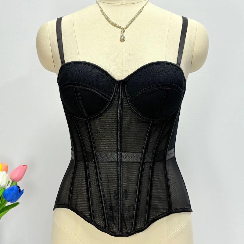 Netz Sexy Taillierte Dame Elegant Formgebend Damen Bustier Mädchen Schlank Abendmode Crops Dame Kurzer Body Shaper