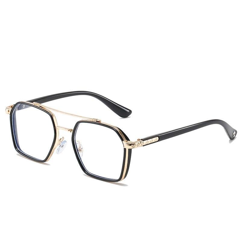 Retro Double Beam Anti Blue Light Computer Glasses For Men And Women Eye Protection Reading Gaming