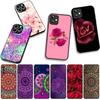 Cover for Xiaomi Redmi 15 A5 9A 9T 10A 10C 9C NFC 15C Note 11 9 10 Pro 8T 4G 5G Phone Case Floral Paisley Rose Flower Mandala