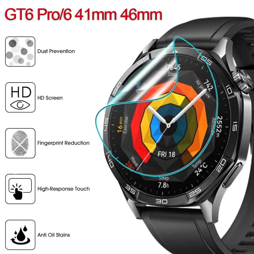 3/5 st Hydrogel-film för Huawei Watch GT 6Pro 46mm Skärmskydd HD Anti-repor Film för Huawei Watch GT6 46 41mm Tillbehör