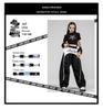 Girls' Jazz Dance Costume Set: Korean Style Cropped Vest & Sweatpants for Performances