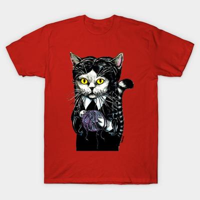 Camiseta Gato Gótico Camiseta Camiseta