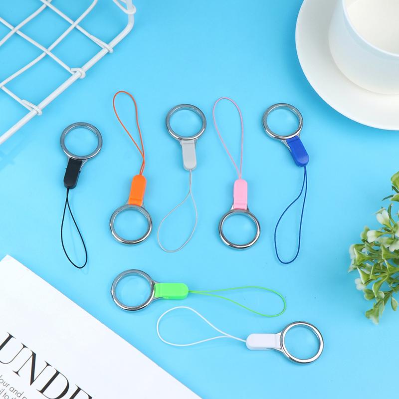 10Pcs Phone Lanyard Keychain Finger Ring Straps Keycord Rings Phone Accessories