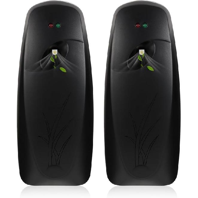 2PCS Automatic Air Freshener Spray Dispenser - Commercial and Home Use - Multiple Time Scent/Mist Release Settings for Room/Restroom Sprayer,Air 1 Count (Pack of 2)