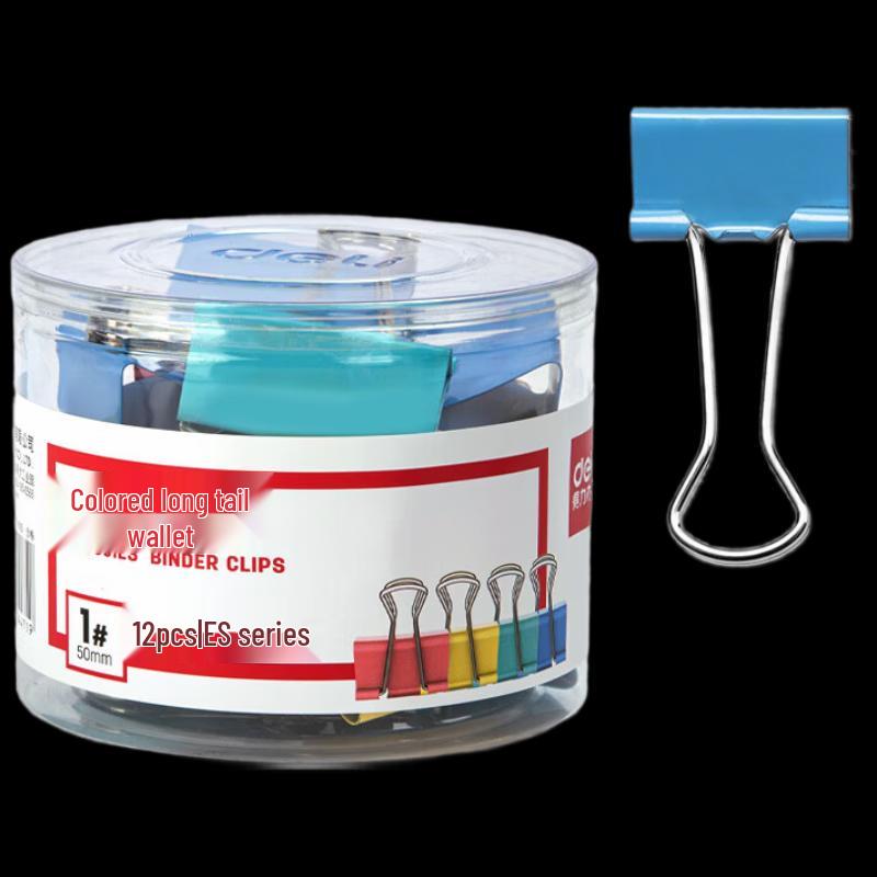 Deli 8551ES Colored Binder Clips
