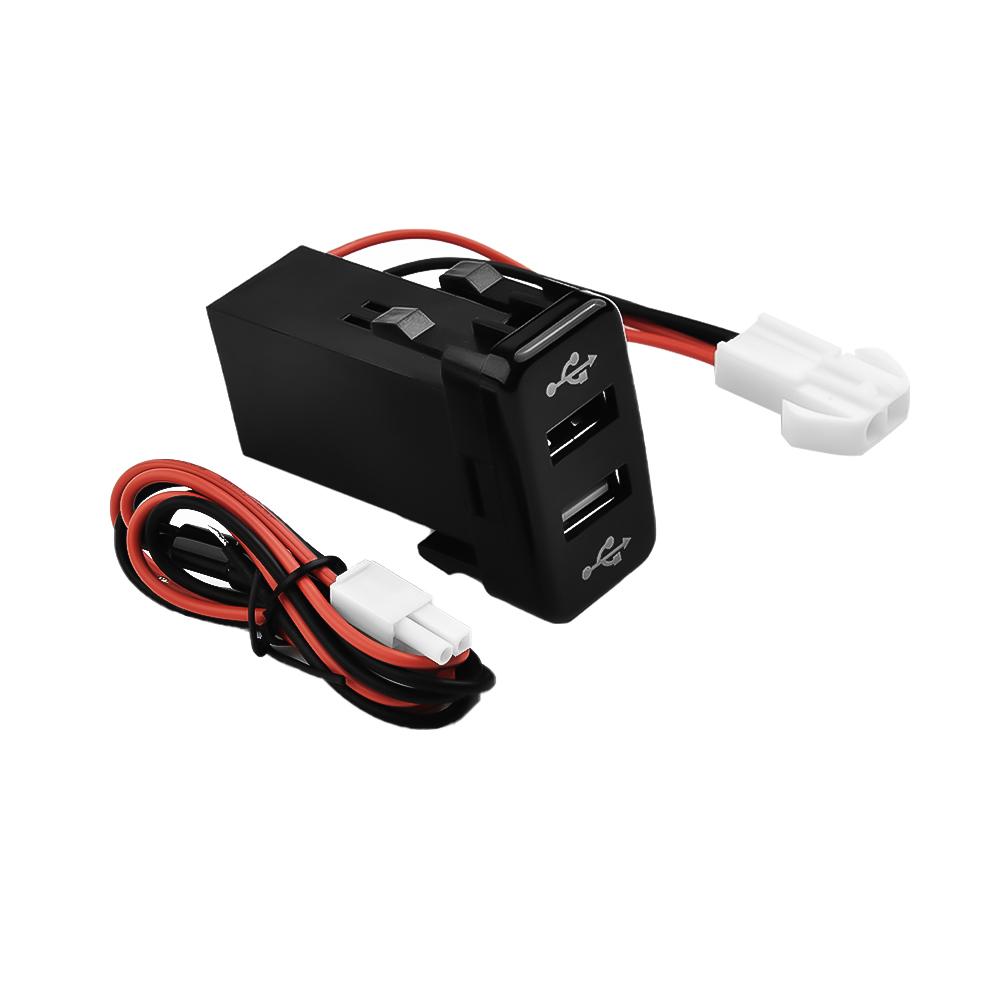 Auto 2 Port RApid- USB Charger For Toyota- For 4Runner/Prado- 120 Series 2003~2009 For Land Cruiser- 100 Series 1998~2007