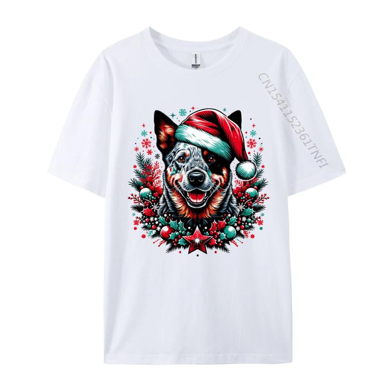 Classic Tshirt Aussie Cattle Dog Christmas Tshirt Cool Winter T Shirt Cotton Tops T Shirt Adult Tshirts S