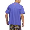 adidas Originals Large Logo Letter Round Neck Casual Sport Short Sleeve T-Shirt Unisex Tops Purple HC3077