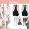 Entzückendes Japanisches Anime Inspiriertes Cosplay Kostüm Für Ellie Mit Farbenfrohen Accessoires