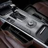 Car Seat Gap Organizer Multifunction Storage Box Cup Pocket For Mercedes Benz AMG W212 W205 W246 W177 W176 W213 GLC GLE GLS ML Welcome Laser Logo Lamp