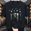 New Summer Men's Fashion T-shirt Personality Playing Cards Printed Men's T-shirt Top
