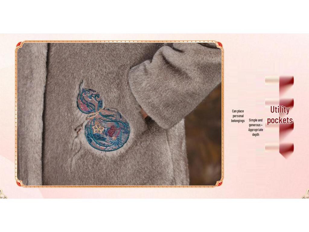 Women's Winter Mink Velvet Jacket - Middle-aged & Elderly Wear