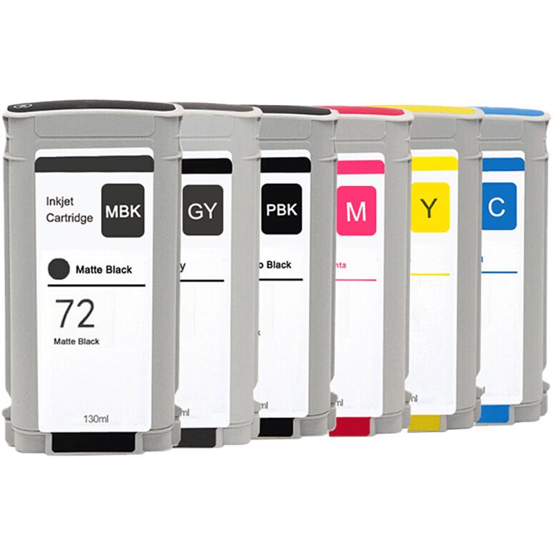 Generic 72# Six-Color Ink Cartridge Set for HP Printers