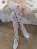Polka Dot Tights For Women Street Slimming Leggings White Dot Girls Y2K Stockings Velvet Vintage High Waist Stockings Pantyhose