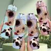 1PC Dalmatian Puppy Dog Cute Animal Print 750ml Color Plastic Sports Water Bottle Leakproof Flip Straw Lid Suitable for Sports Office Home Use