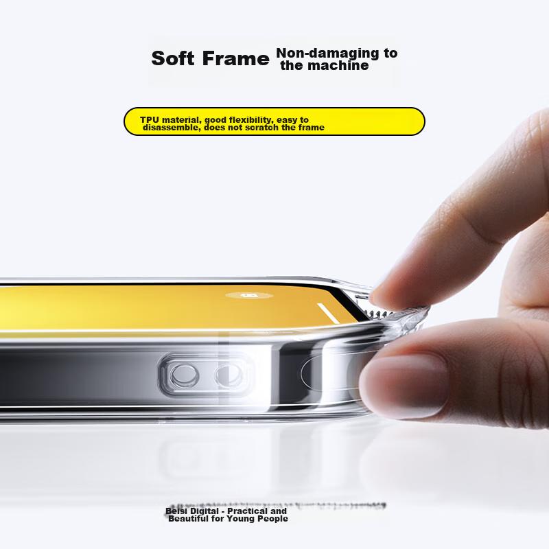 Baseus American CorningIPhone 16 Pro Case, Ultra-Thin Shockproof Full Protection Transparent Cover for IPhone 16 Pro, Premium Trendy Design