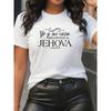 Women's Elegant Minimalist Letter Print T-Shirt Casual Crew Neck Short Sleeve All Season Top Party Holiday Wear