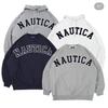 Nautica Unisex Japansk Retro Fleecetröja med Huva - Lös Silhuett Pullover Sweatshirt