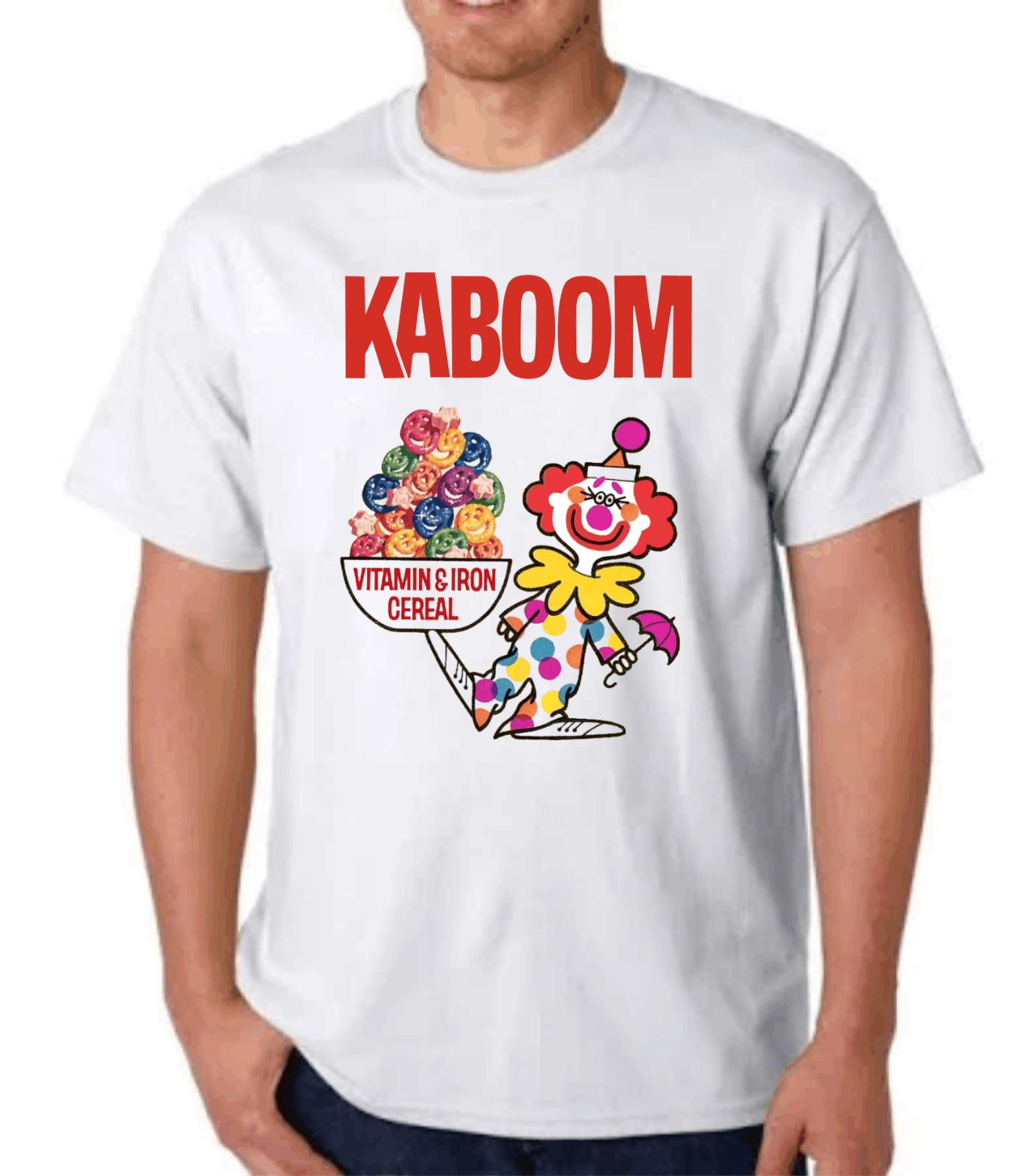 KABOOM CEREAL T-shirt  GENERAL MILLS CLOWN TEE BREAKFAST S