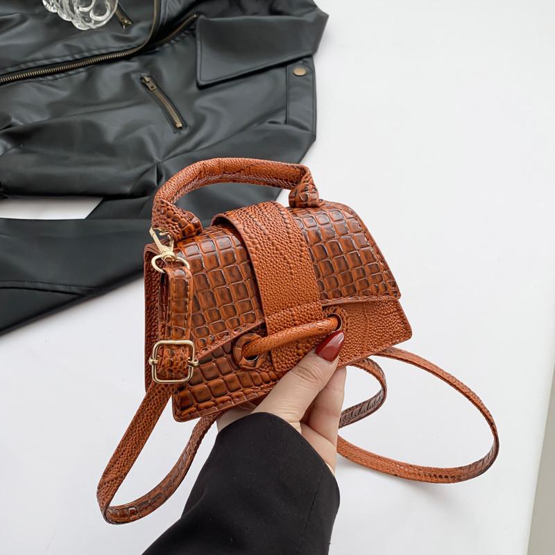 Trendy Women's Pu Leather Small Box Bag Chic 2024 Shoulder Crossbody Bag