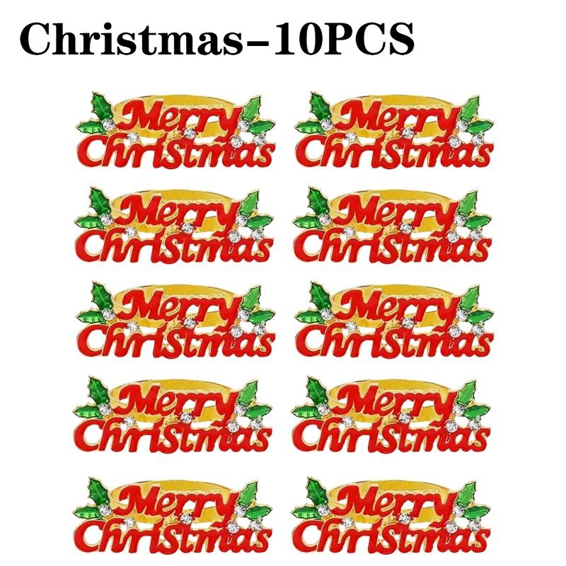 Christmas Restaurant Table Decor Durable Metal Holiday Accessories with Merry Christmas Design for Home Christmas Decoration