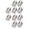 10Pcs Cross Cable Clamps 316 Stainless Steel Railing Wire Rope Clips Wall System Accessories 3mm