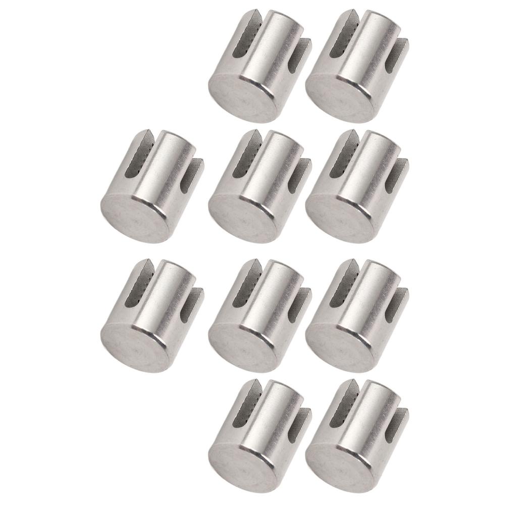 10Pcs Cross Cable Clamps 316 Stainless Steel Railing Wire Rope Clips Wall System Accessories 3mm