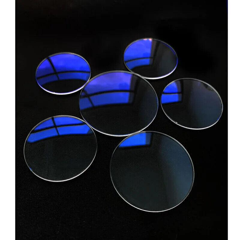 1.5mm Double Domed Sapphire Glass Lens Blue AR Coating 30mm-38.5mm Watch Crystal