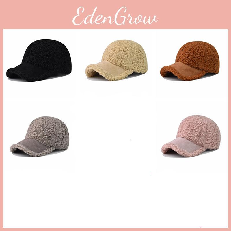 Solid Fashionable Color Imitation Wool Design Outdoor Casual Cap Baseball