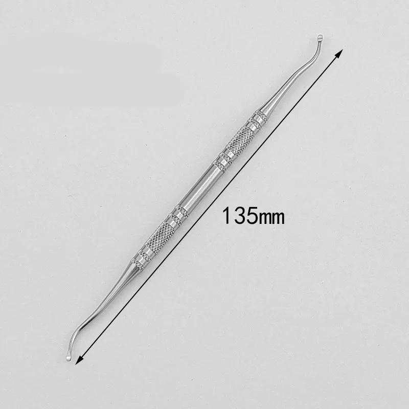 3PCS Ingrown Toe Correction Files Stainless Steel Double Ended Toe Nail Care File Manicure Pedicure Toenails Clean Tools