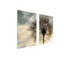 GLAS-KOCHFELD-SCHUTZPLATTE 75x52 BLUME