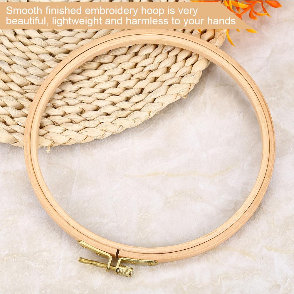 Hand Embroidery Hoop Wooden Circle Frame for Cross Stitch Embroider Needle Arts DIY Tool