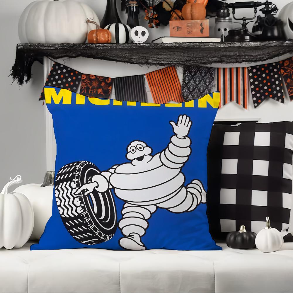 

Fashion print M-MIC H-HELIN Pillow Case Office Cushions Suitable For Sofa Car Bedroom Decorative Cushion Cover 12x12Inch