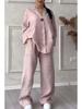 2025 Summer Fashion V-Neck Long-Sleeve Multi-Color Cotton Linen Women's Set