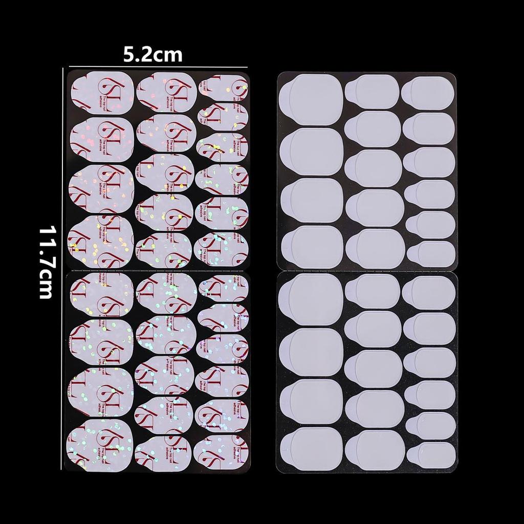 Enhanced 10th Gen Super Sticky Jelly Glue SUPER6L Ultra Press-On Nails: Waterproof, 20-Day Hold, Double-Sided Adhesive.