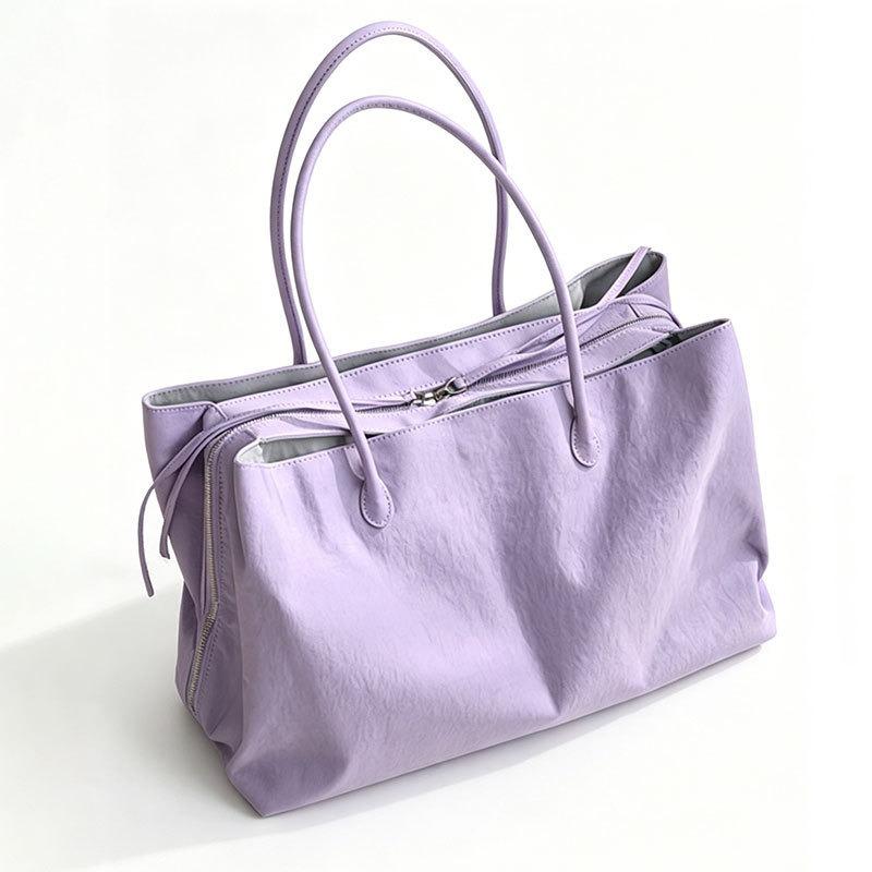 Tote bag lightweight nylon large bag large capacity multi-compartment commuter bag minimalist design women's bag